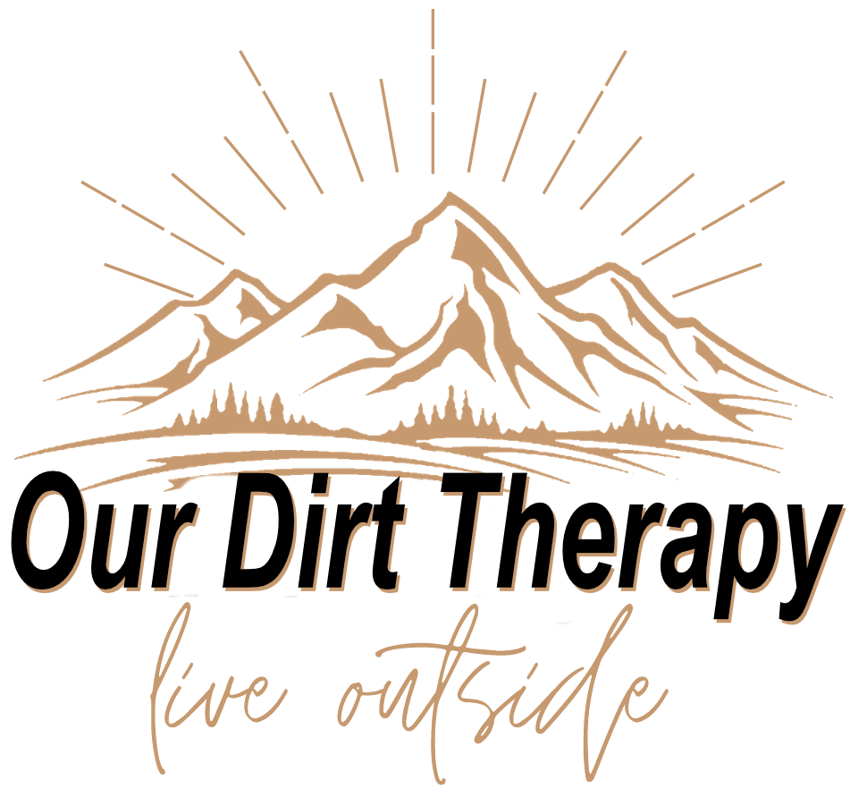 Our Dirt Therapy Mountain Logo